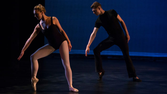 Dance students in performance