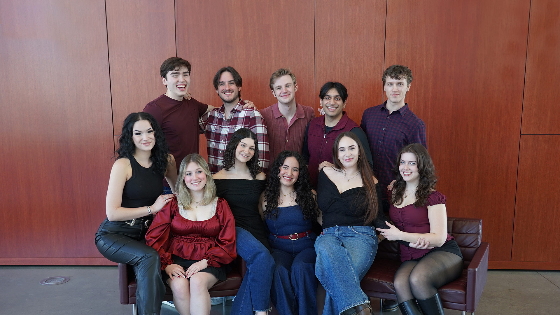 Group of musical theatre students