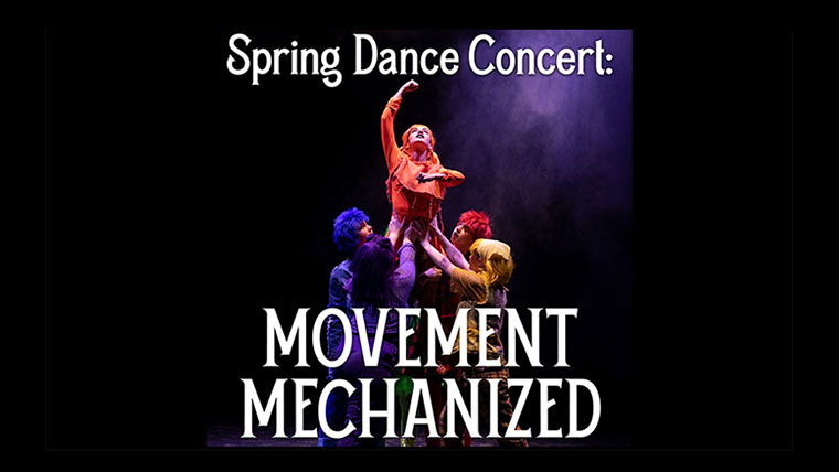 Logo for a Spring Dance Concert: Movement Mechanized